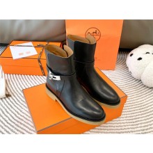 Hermes History ankle boot in Heritage calfskin black 2023