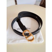 Dior Width 2cm Diorquake Belt Black In Calfskin With CD Buckle 2019