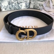Dior Width 3cm Diorquake Belt Black In Calfskin With CD Buckle 2019