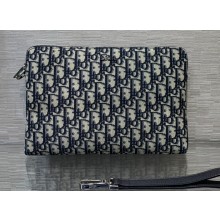 Dior Oblique Jacquard Pouch Bag 2022