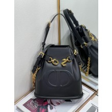 dior black Saddle CD-Embossed Calfskin Medium C'est Bag 2023