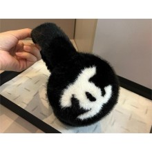 chanel BLACK CC LOGO Earmuffs 2024 