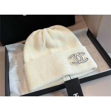 chanel logo knitted Beanie 06 2024 
