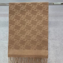FENDI coffee wool and cashmere karl SCARF 2022
