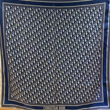 Dior Oblique Diortwin Square Scarf royal blue 2022