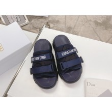 dior blue Camouflage Technical Fabric D-Wander Slide 2021