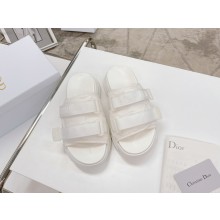 dior White Camouflage Technical Fabric D-Wander Slide 2021