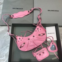 Balenciaga WOMEN'S LE CAGOLE XS SHOULDER BAG IN pink