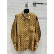 LOUIS VUITTON Monogram Print Pajama Shirt 2024