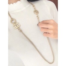 Chanel CC Long Necklace A58267 Gold 2018