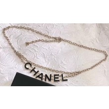 Chanel 'CHANEL' Waist Chain Black/Gold 2018