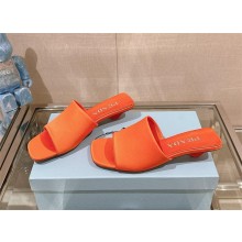 Prada Heel 3.5cm SATIN SLIDES 1XX725 ORANGE 2024