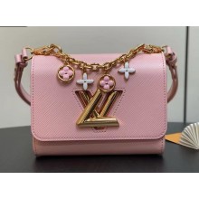 Louis vuitton Twist PM Jasmine Pink Rose Jasmin shoulder bag with chain M11725 2024