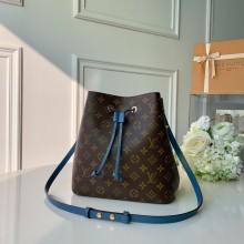 louis vuitton Monogram canvas NéoNoé MM bucket bag BLUE