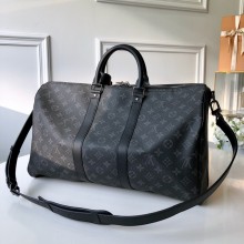 LOUIS VUITTON Monogram Eclipse Keepall Bandoulière 45 M40569 2025