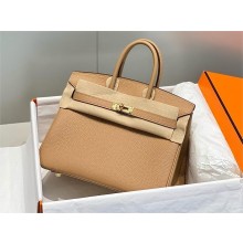 Hermes Birkin 25 Bag In togo Leather with Gold/Silver Hardware chai