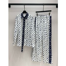 Louis Vuitton Monogram Silk Shirt and pants 2025
