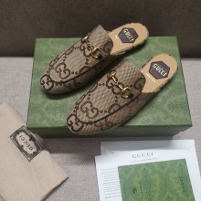 gucci Women's jumbo GG Princetown slipper beige