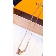Louis Vuitton Idylle Blossom LV Pendant Necklace Pink Gold