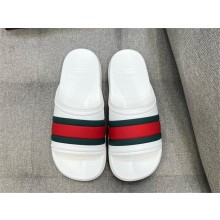 Gucci Men's Men's Web slide sandal 780286 white 2024