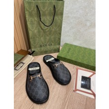 gucci GG Men's slipper with Horsebit Black