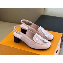 Hermes Infinie 50 pumps in sheepskin pink 2024