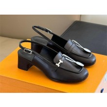 Hermes Infinie 50 pumps in sheepskin black 2024