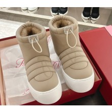 roger vivier Viv' Up Booties in fabric beige 1121-2024
