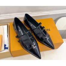 Louis Vuitton 1AGWV1 6AM Ballet flats NOIR patent calfskin leather 2025
