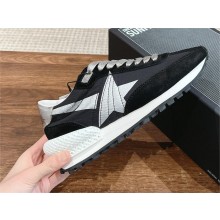 Golden Goose Women’s Marathon with black nylon upper and white star 2024