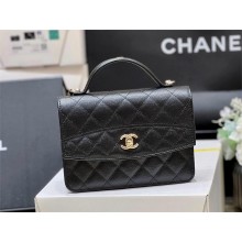 Chanel Clutch with Chain in black Grained Calfskin AP4402 2025 (ORIGINAL QUALITY)