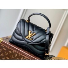Louis Vuitton New Wave Hold Me Top Handle Bag in Leather M21720 black 2023 