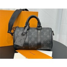 LOUIS VUITTON Monogram Eclipse Keepall Bandoulière 25 M46271 2025