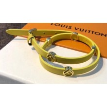 Fendi F Is Fendi Bracelet/Choker Necklace Yellow with Adjustable Buckle
