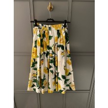 Dolce & Gabbana PRINTED skirt yellow SPRING 2024