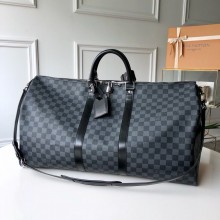 LOUIS VUITTON Damier Graphite canvas KEEPALL Bandoulière 55 N41413 2025