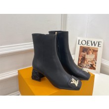 Louis Vuitton HEEL 5.5CM Shake Ankle Boot IN CALFSKIN BLACK 1AC86F 2023