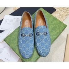 Gucci Princetown GG Monogram Denim Loafers 2024