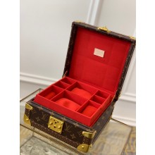 Louis Vuitton Monogram Canvas Coffret Jewelry Box M20040 Red
