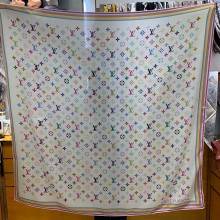 LV x TM Monogram Multicolor Shawl M94974 white 2025