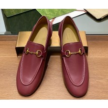 Gucci Women's Jordaan Leather loafer red 786016 1109-2024