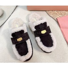 Miu Miu suede leather mules coffee 1109-2024