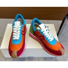 Loewe women/men Flow Runner in nylon and suede Multicolor 2025