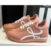 Loewe women/men Flow Runner in nylon and suede 04c-2025