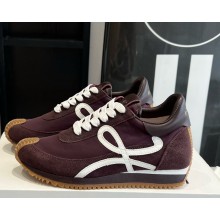 Loewe women/men Flow Runner in nylon and suede 06c-2025