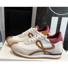 Loewe women/men Flow Runner in nylon and suede 07c-2025