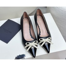 Valentino Garavani heel 4cm VLOGO SIGNAI pumps calfskin with bow black 2025