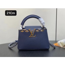 LOUIS VUITTON NAVY BLUE MINI Capucines BAG M12751 2024
