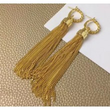 Saint Laurent Tassel Hoop Earrings in metal 593734