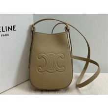 CELINE PHONE POUCH HELOISE in SUPPLE CALFSKIN gray 2024